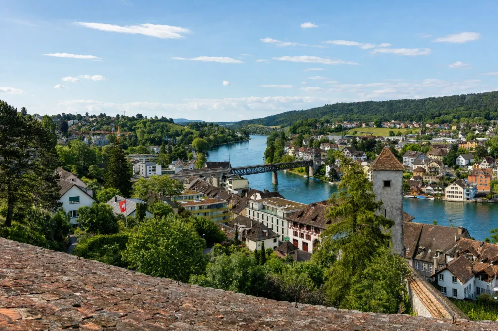 Stadtansicht von Schaffhausen.